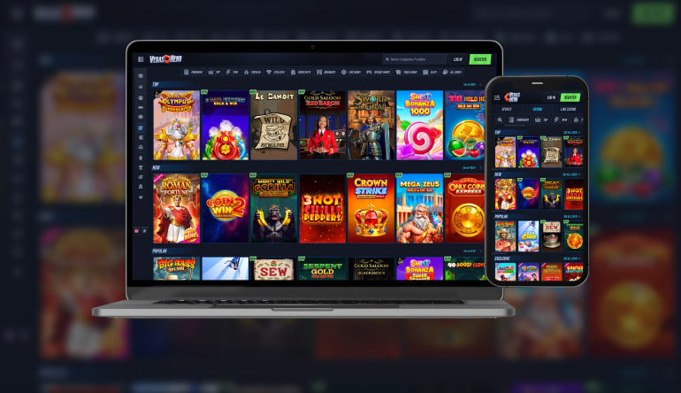 Interface et ambiance Vegas Hero Casino en France